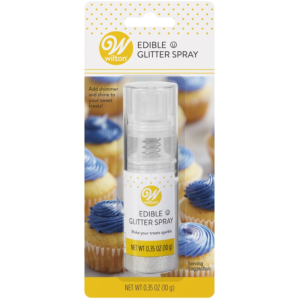 [WLT-EGS-PEARL] Wilton Edible Glitter Spray - Gold 0.35 Oz (10g)