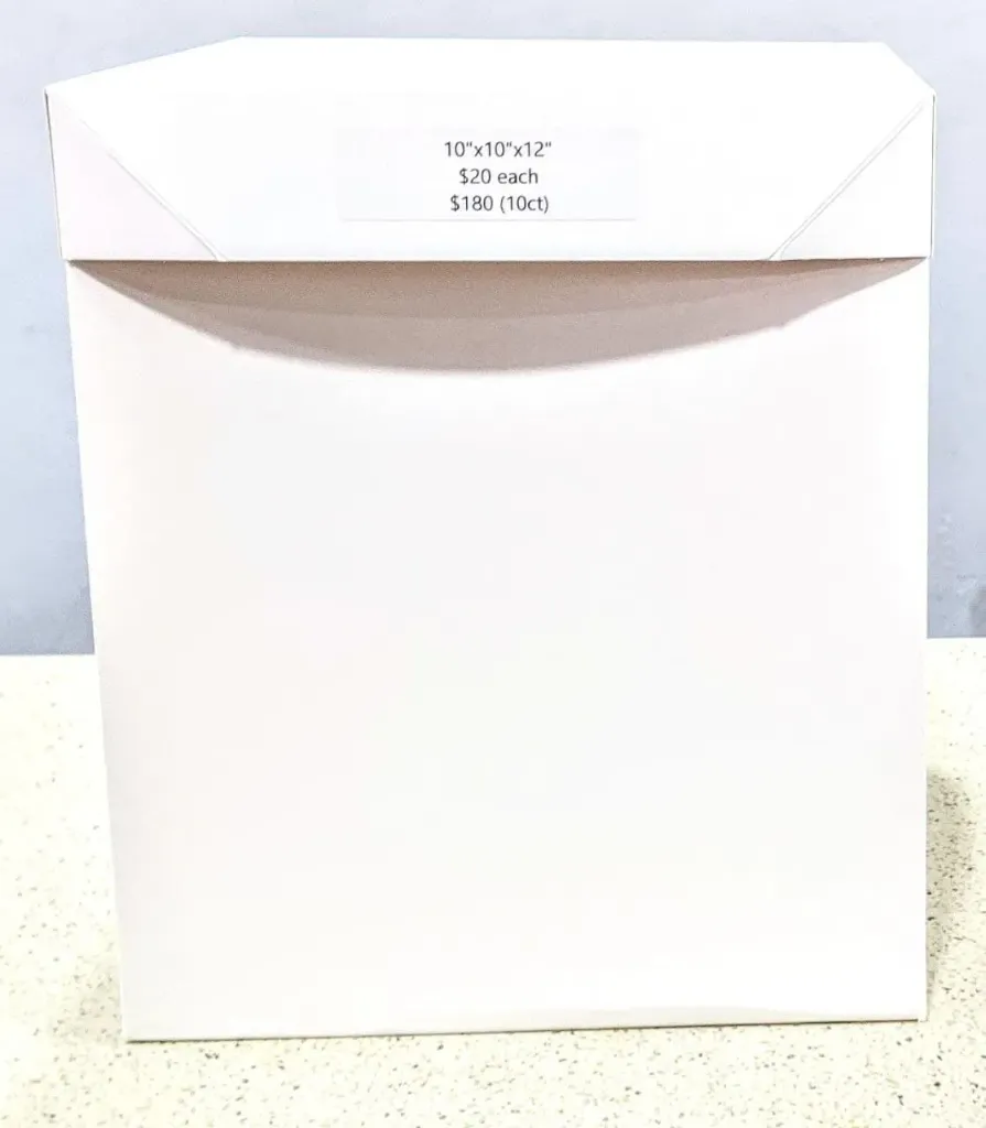 [TCBX-101012] Tall Cake Box with Window 10"X10"X12"