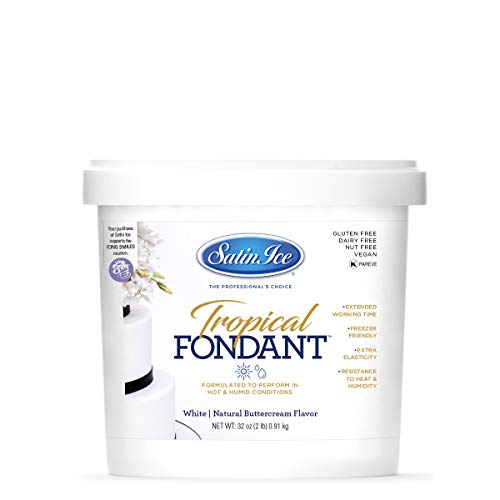 [CS50532] Satin Ice, Tropical Fondant 32 Oz (2 Lb) - White
